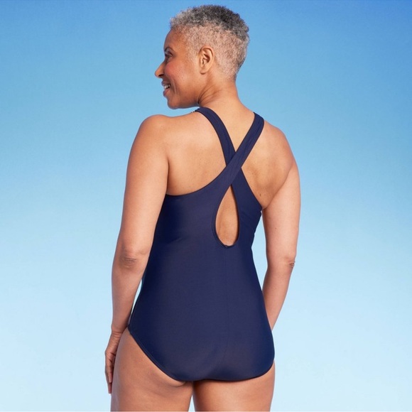 NWT Lands' End Women's UPF 50 Full Coverage One Piece Swimsuit - Picture 3 of 4
